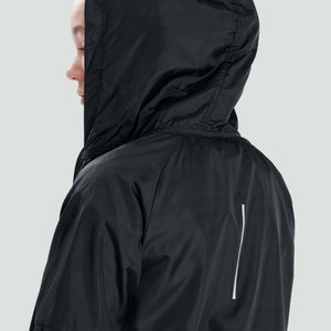 Junior Unisex Lightweight Rain Jacket Black