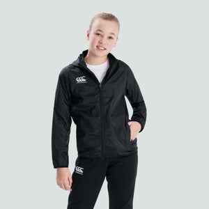 Junior Unisex Lightweight Rain Jacket Black