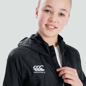 Junior Unisex Lightweight Rain Jacket Black