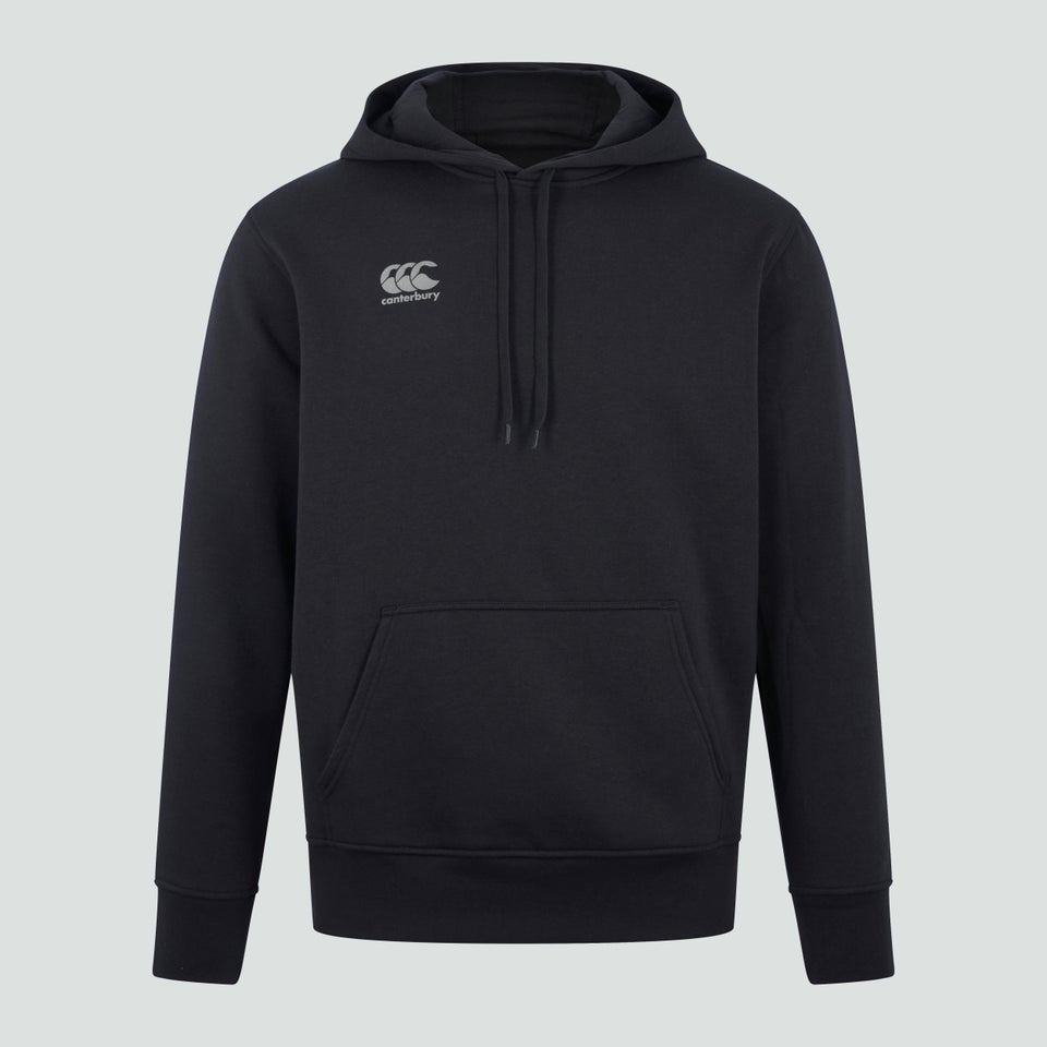 Mens Fleece Hoody Black/Grey