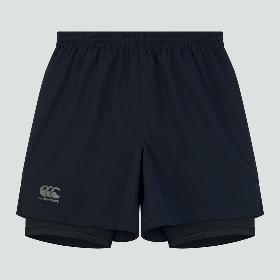 Mens Vapodri 2 in 1 Short Black/Grey