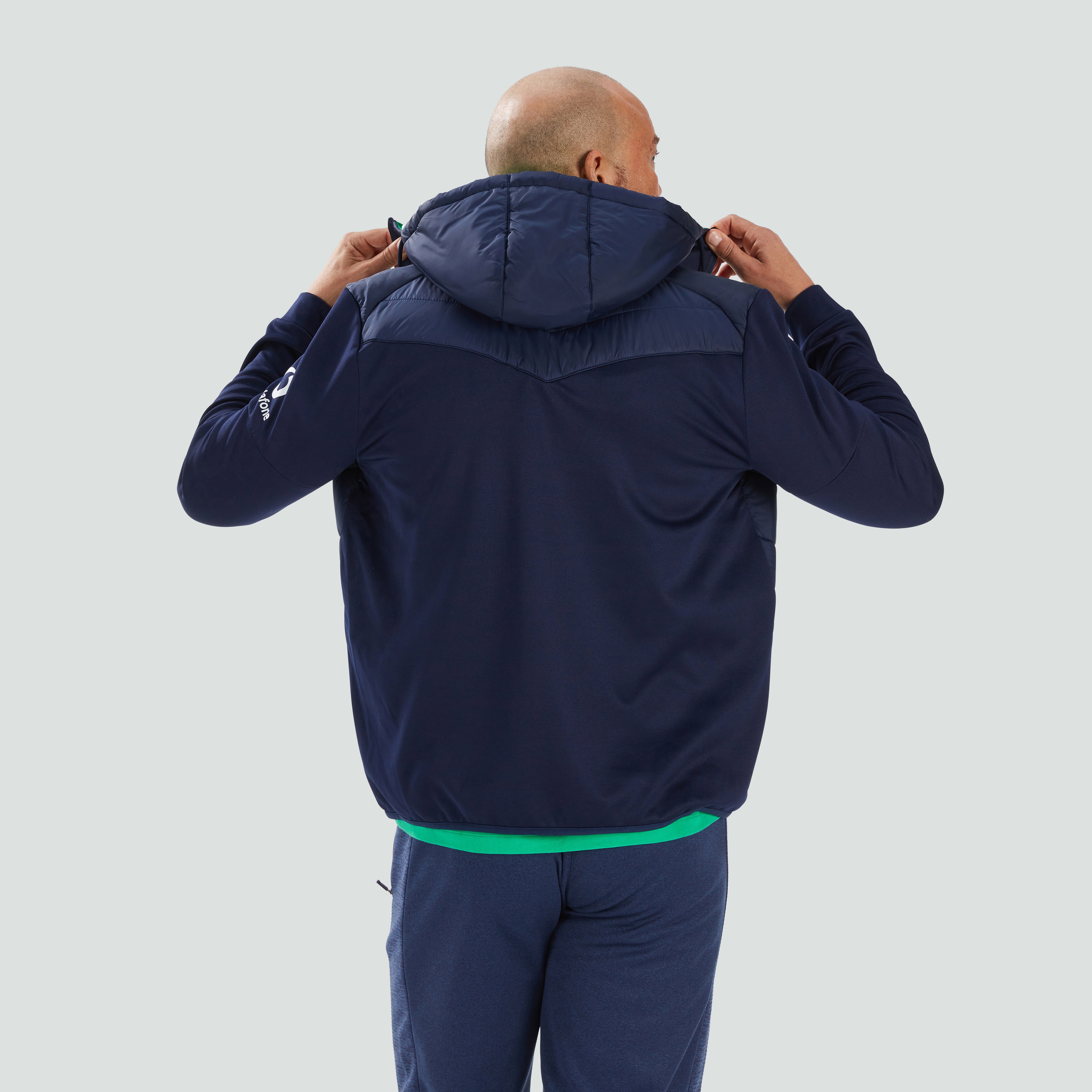 Mens Ireland Hybrid Padded Jacket Blue | Canterbury