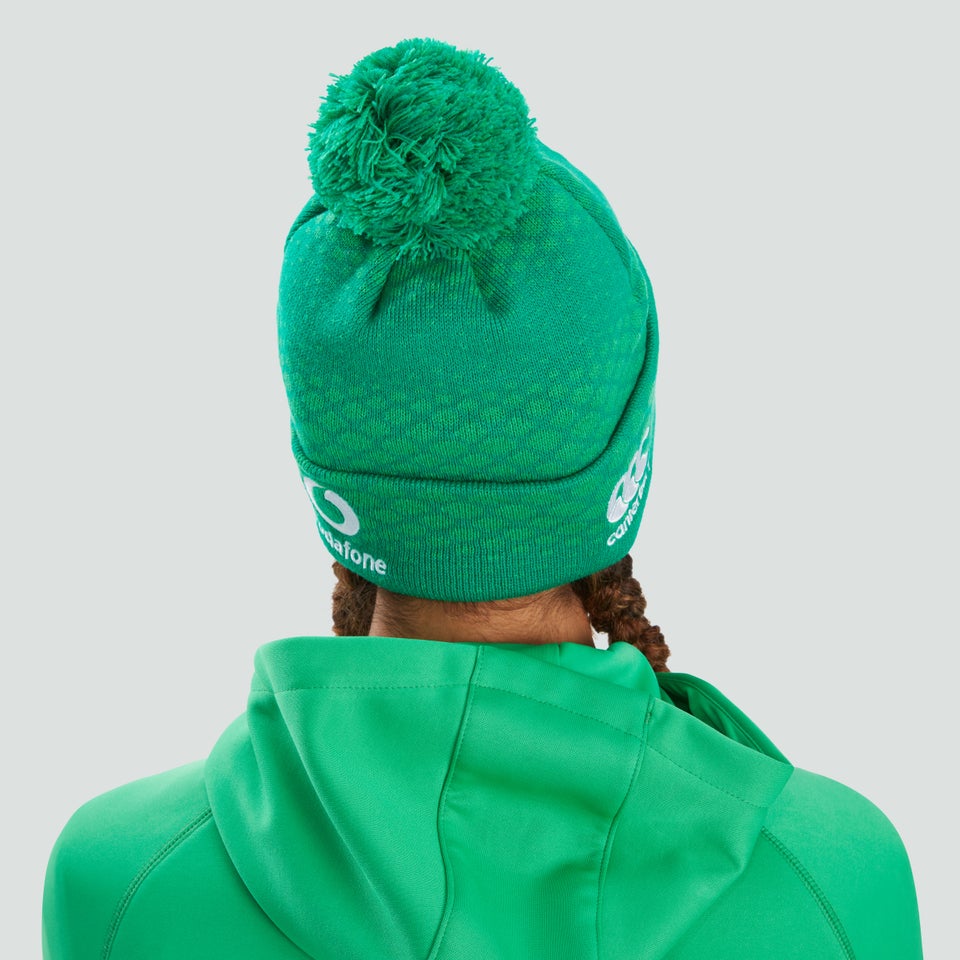 Unisex Ireland Bobble Hat Green