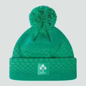 UNISEX IRELAND BOBBLE HAT GREEN - ONE SIZE
