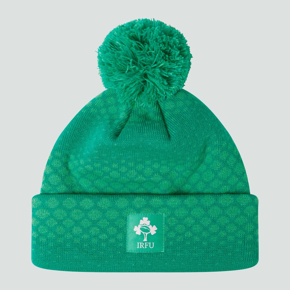Unisex Ireland Bobble Hat Green