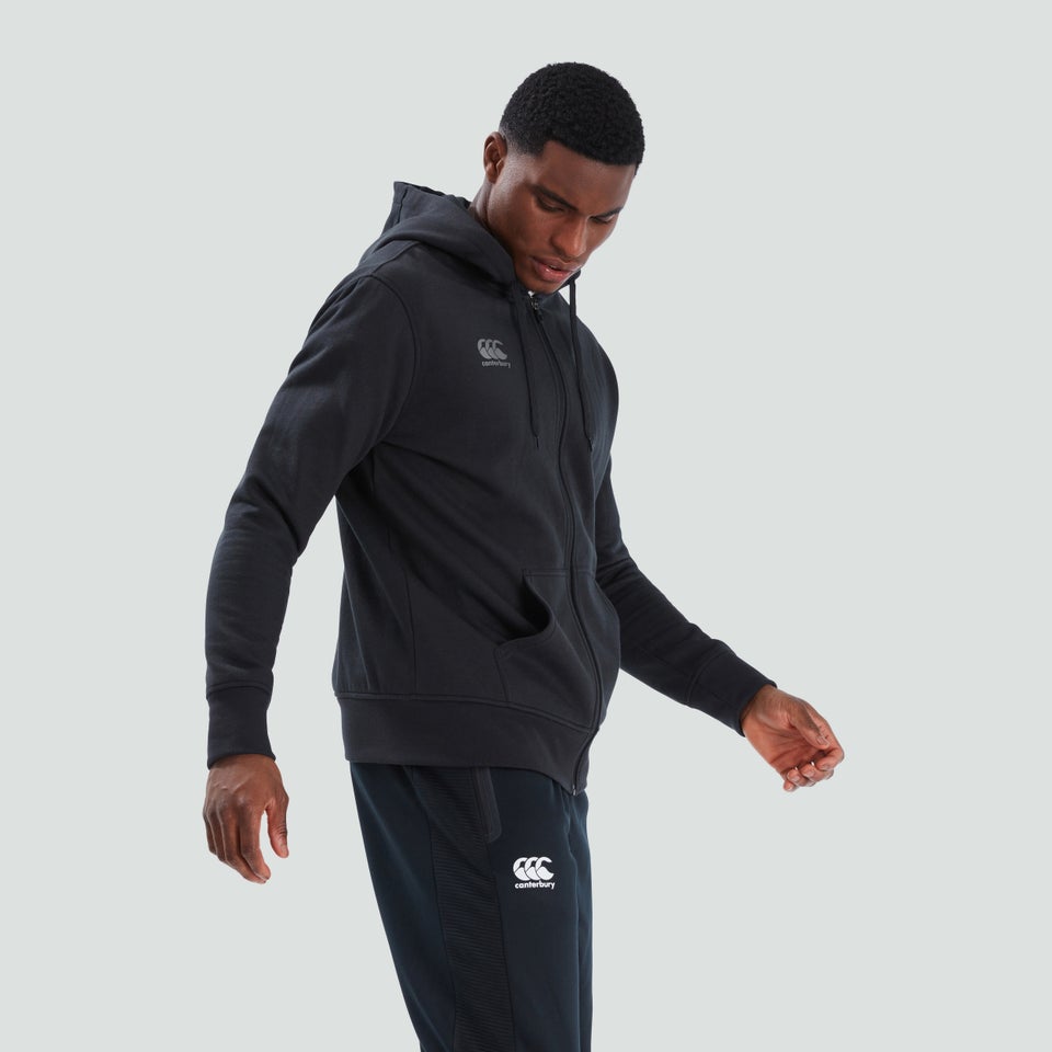 Mens Full Zip Hoody Black/Grey