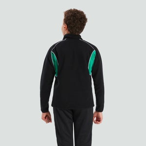 Junior Unisex Ireland Classic 1/4 Zip Fleece Black/Green