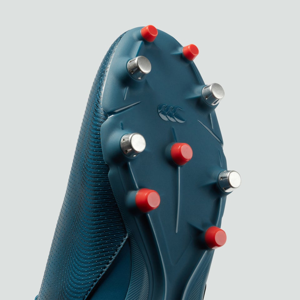 Adult Unisex Speed Team Soft Ground Boots Blue/Grey/Orange