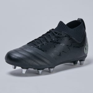 Adult Unisex Stampede Pro Soft Ground Boots Black/Grey