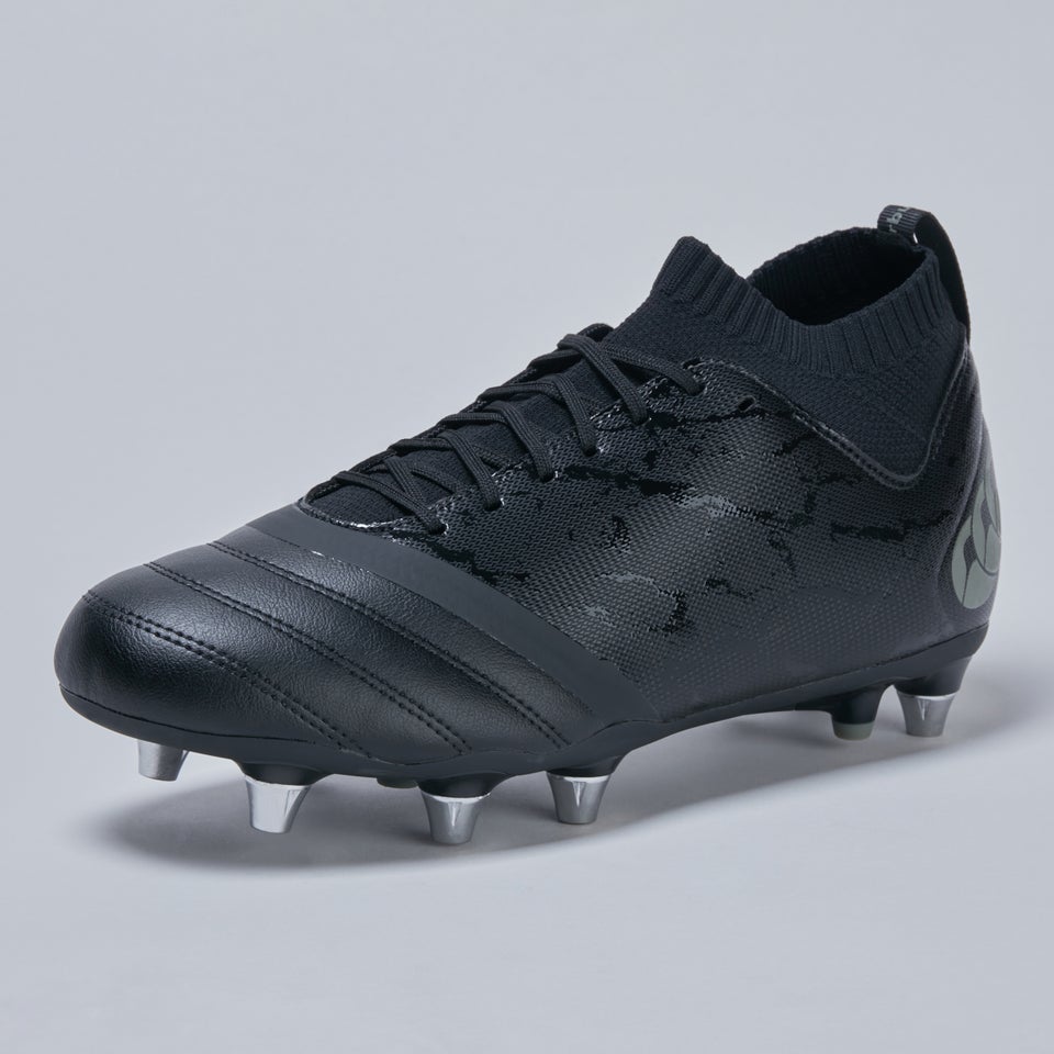 Adult Unisex Stampede Pro Soft Ground Boots Black/Grey