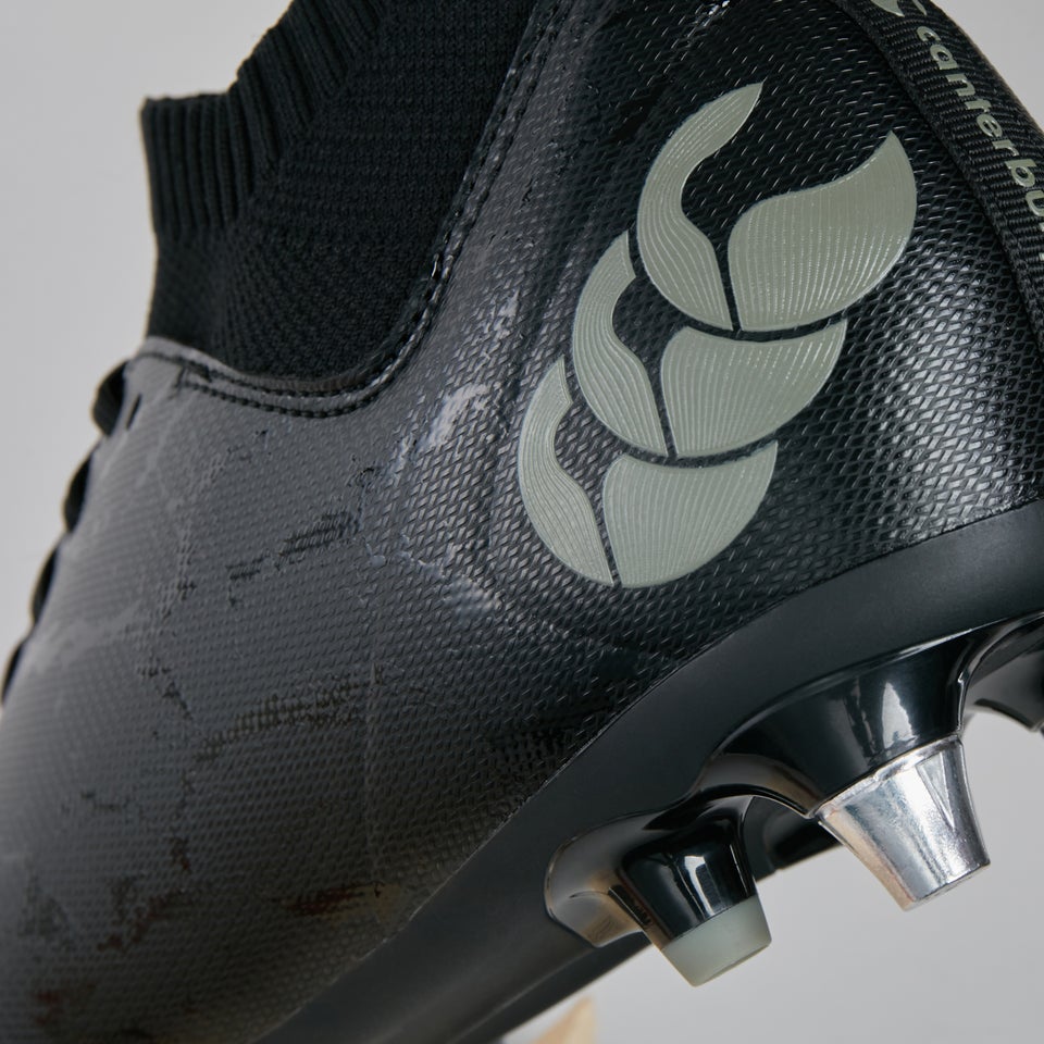 Adult Unisex Stampede Pro Soft Ground Boots Black/Grey