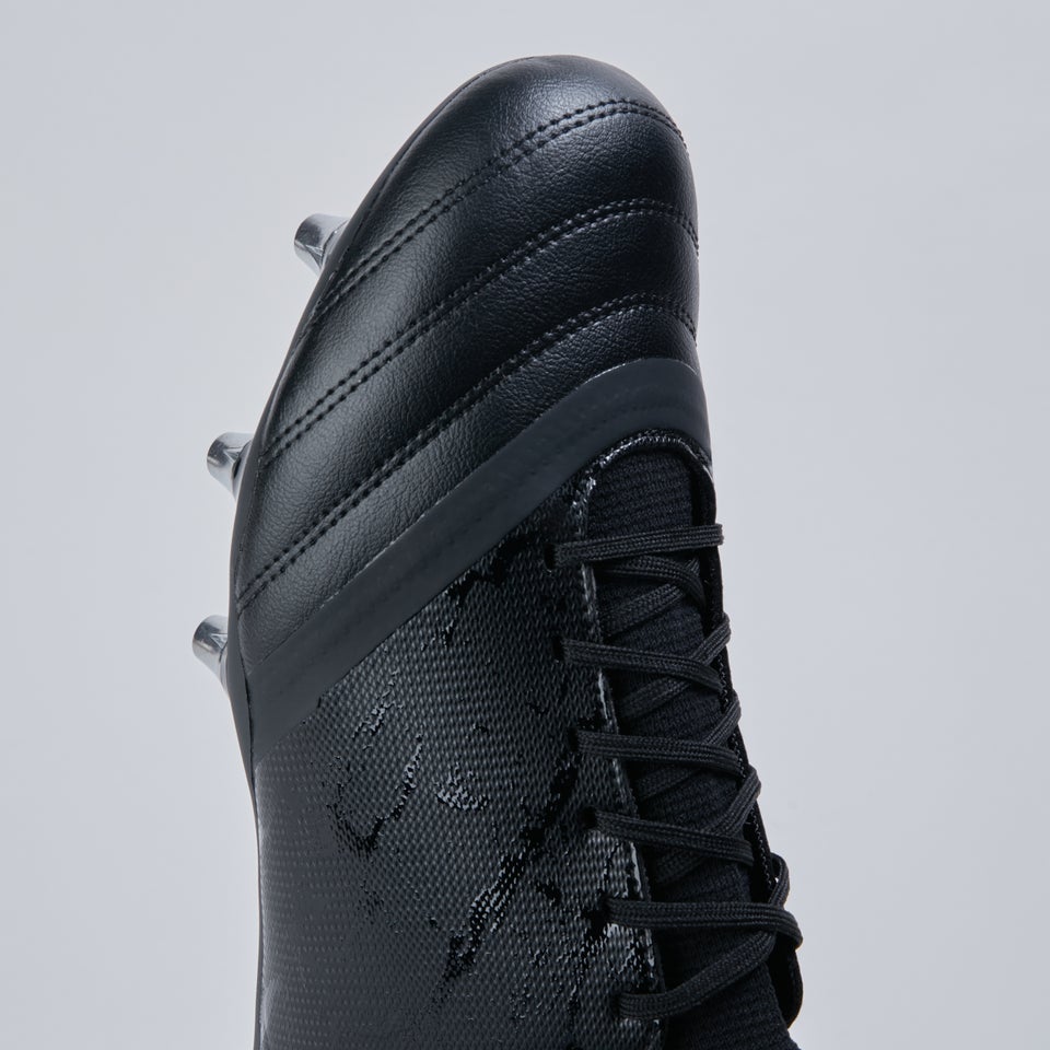 Adult Unisex Stampede Pro Soft Ground Boots Black/Grey