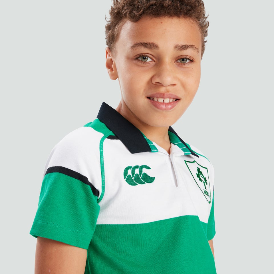 Junior Unisex Ireland Heritage Jersey Green/White