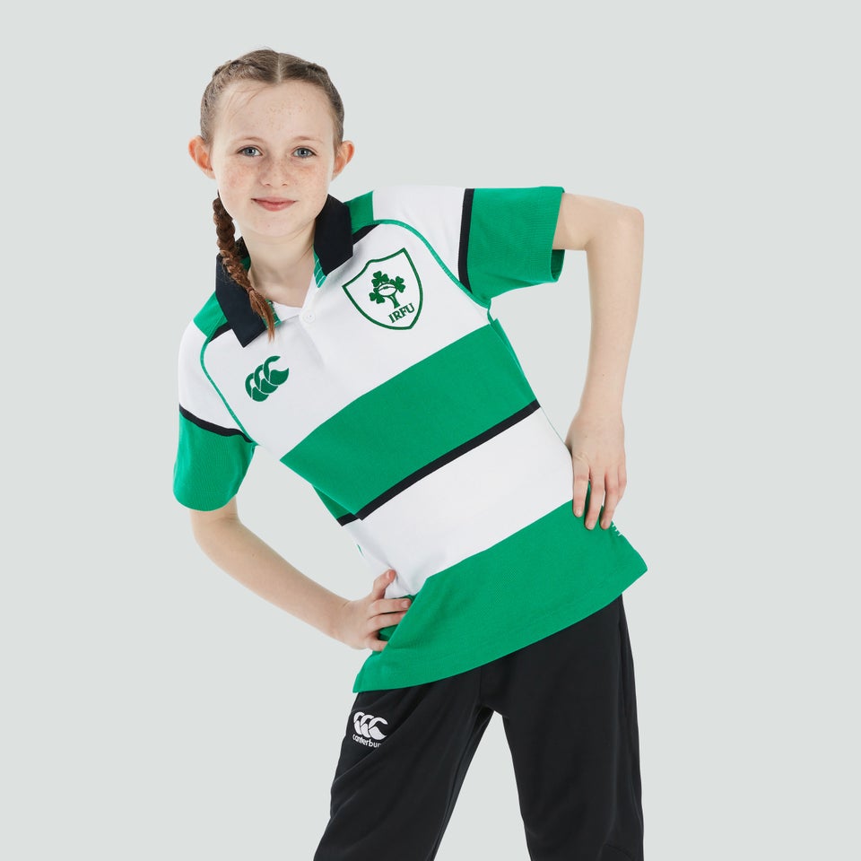 Junior Unisex Ireland Heritage Jersey Green/White