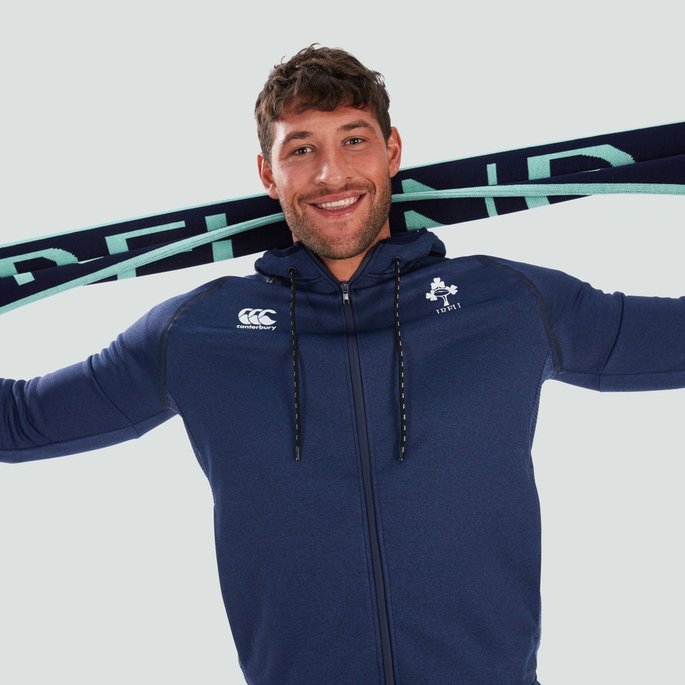 CANTERBURY IRE TECH FULL ZIP HOODY AM BLUE