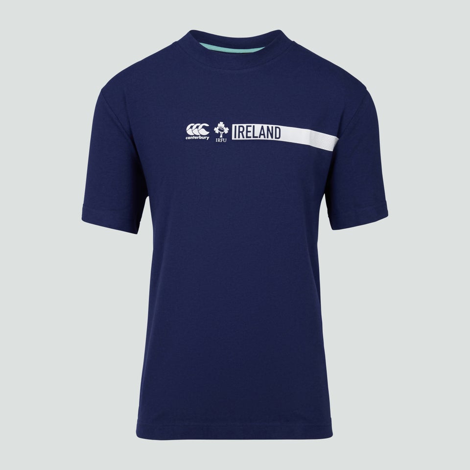 Adult Unisex Ireland Cotton Fans Tee Blue