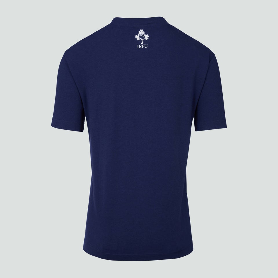 Adult Unisex Ireland Cotton Fans Tee Blue