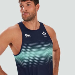 Mens Ireland Poly Training Singlet Green