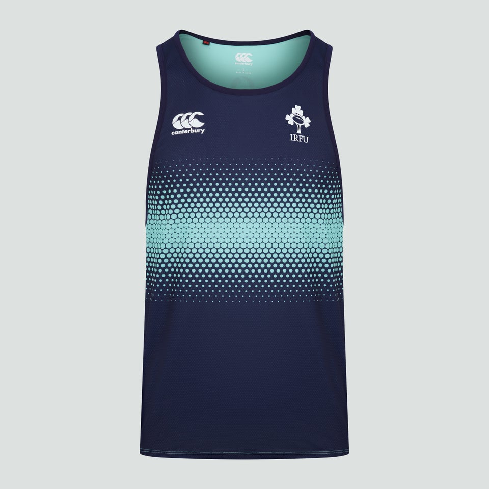 Mens Ireland Poly Training Singlet Green