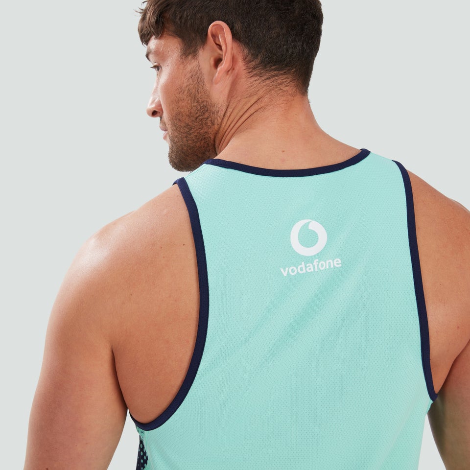 Mens Ireland Poly Training Singlet Green