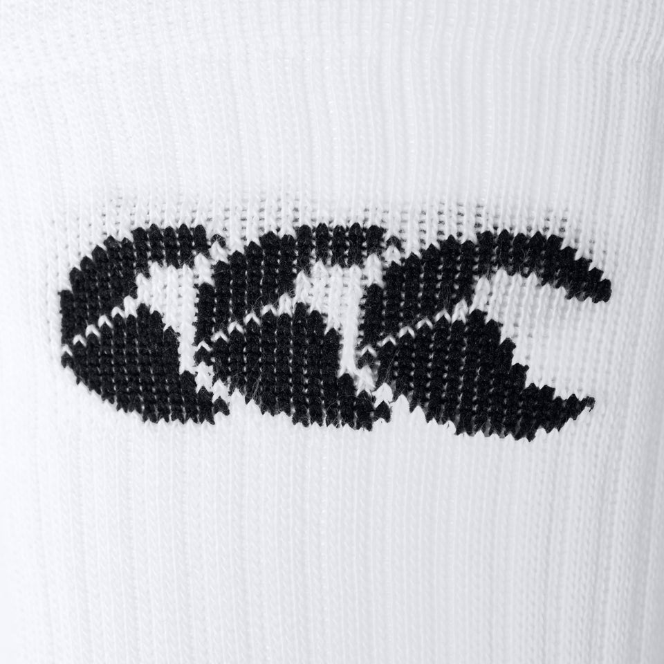 Mens Mid Calf Grip Sock White
