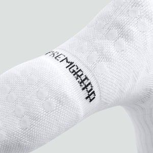 Mens Mid Calf Grip Sock White