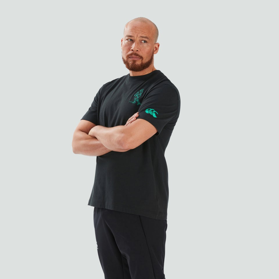 CANTERBURY IRE O/S HEROES TEE AU BLK/GRN