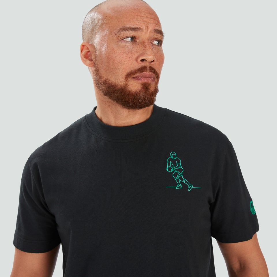 Adult Unisex Ireland Unisex Heroes Tee Black/Green