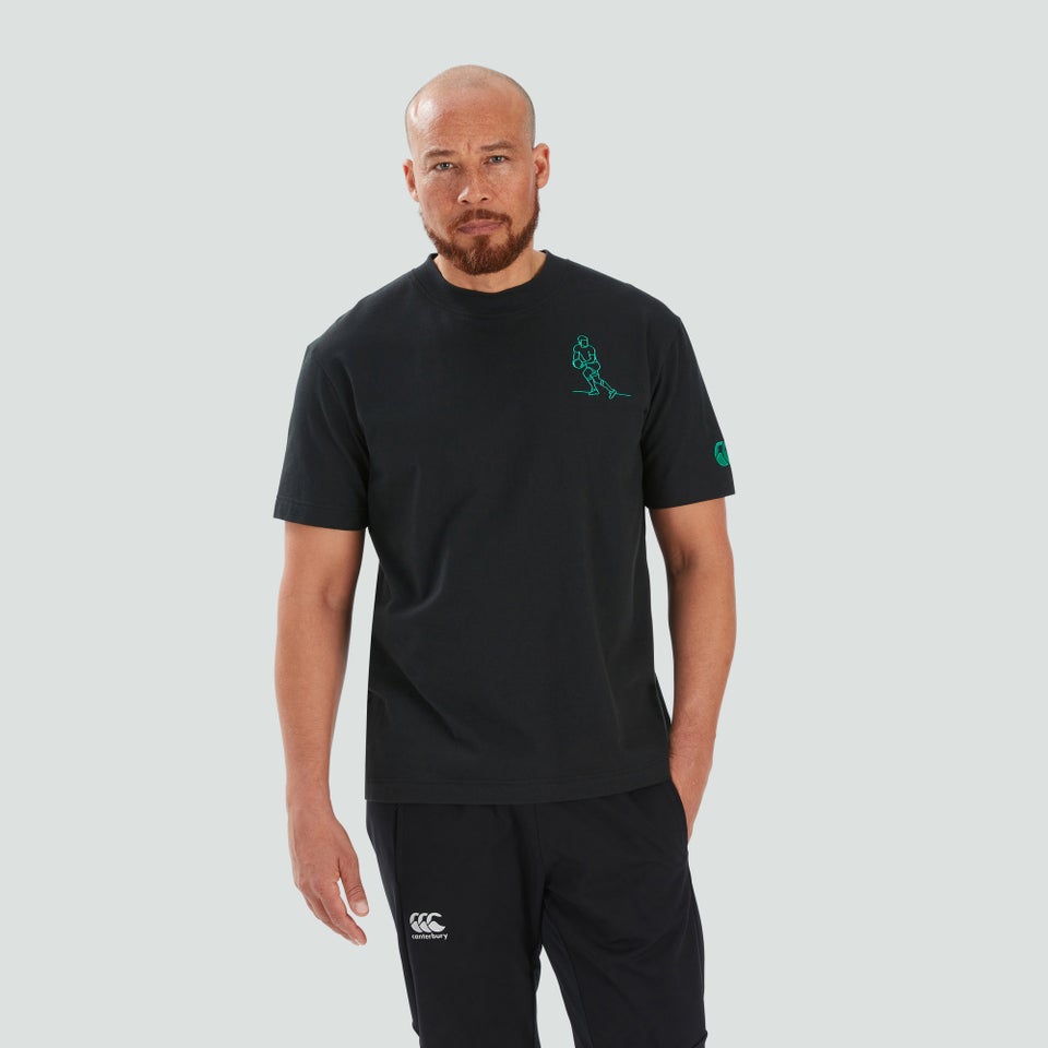 CANTERBURY IRE O/S HEROES TEE AU BLK/GRN