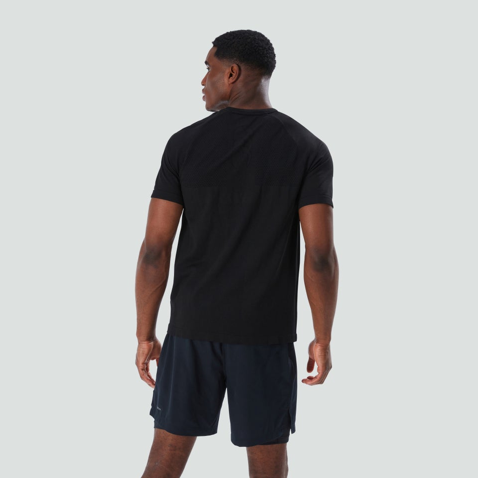 CANTERBURY SEAMLESS TEE V2 AM BLK/GRY