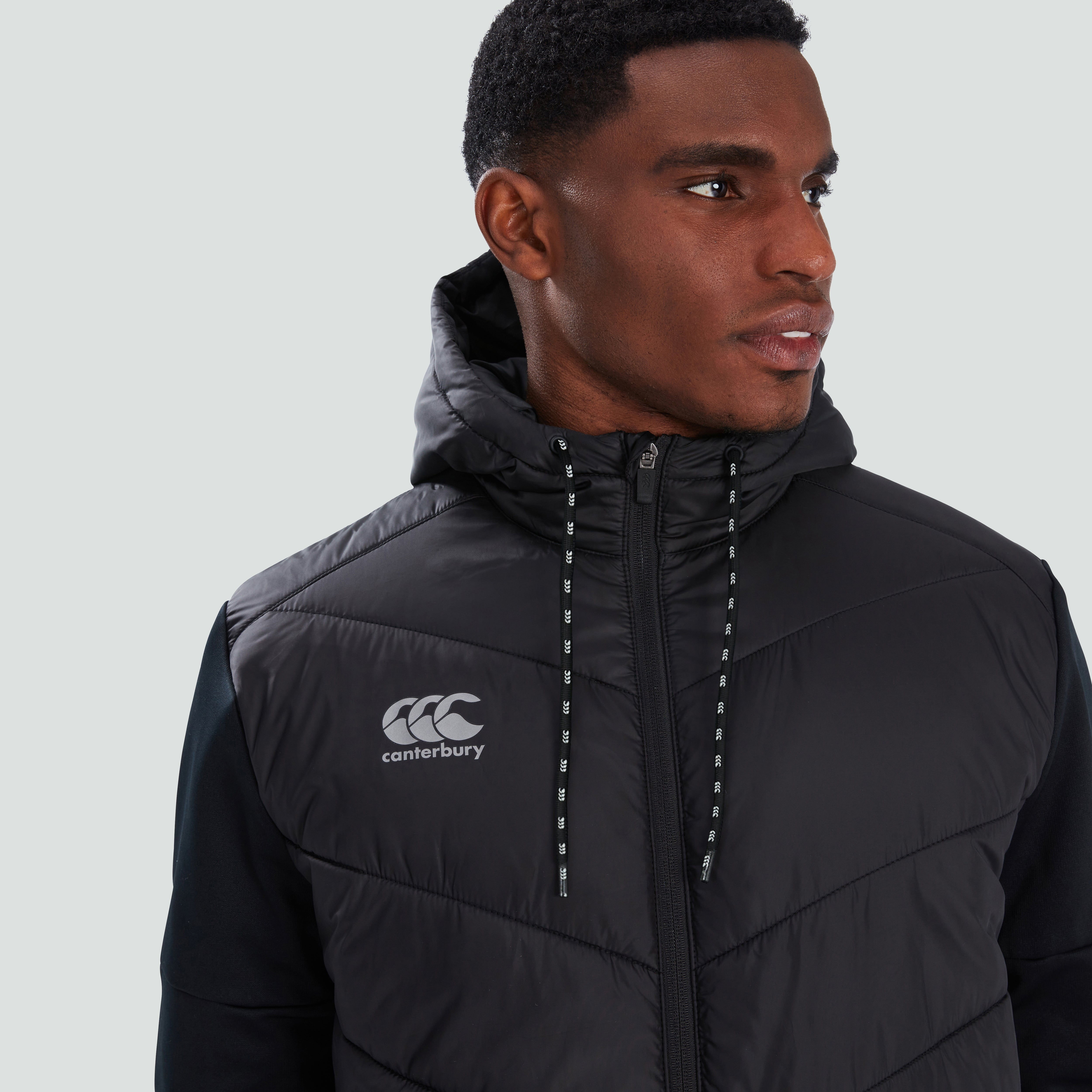Mens Hybrid Jacket Black/Grey | Canterbury