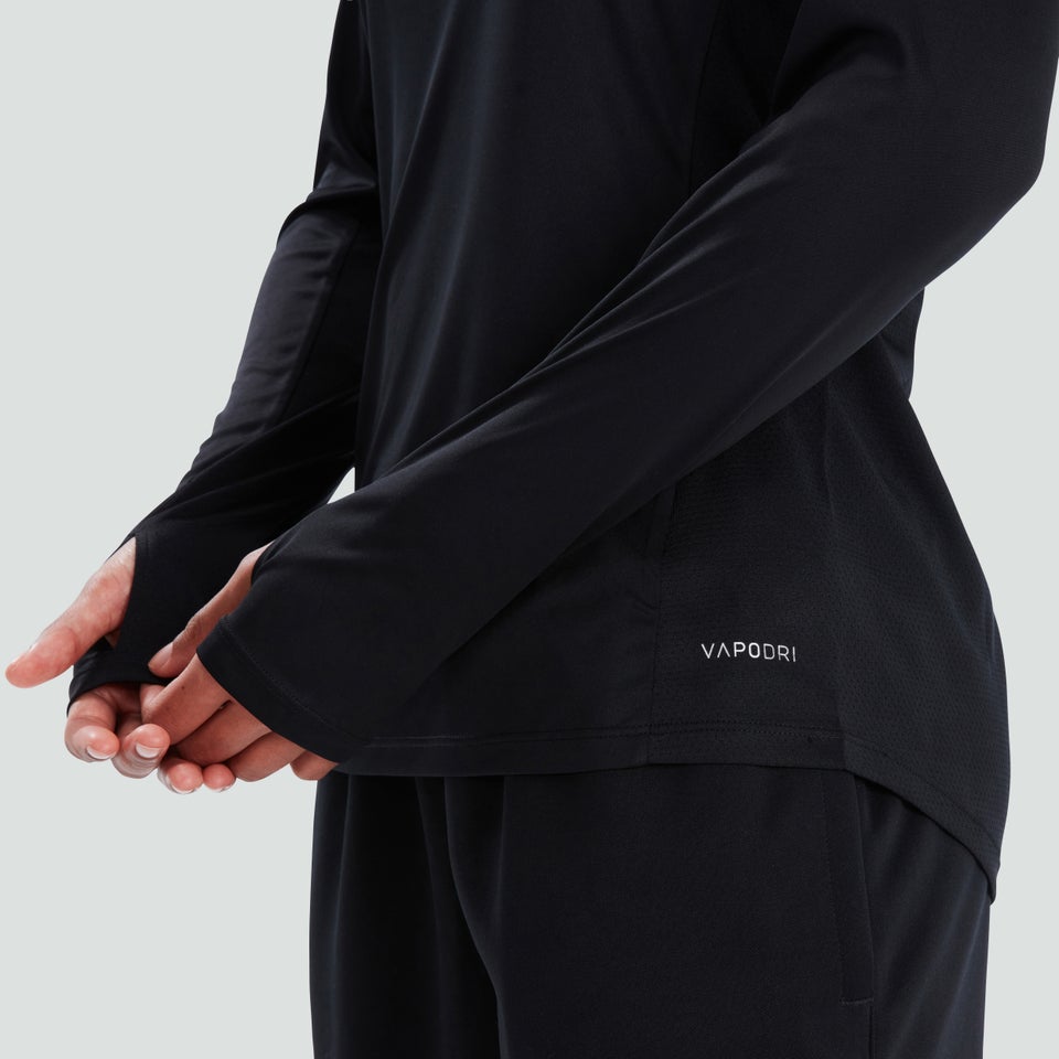 Womens Vapodri Super Light Tee Black/Grey