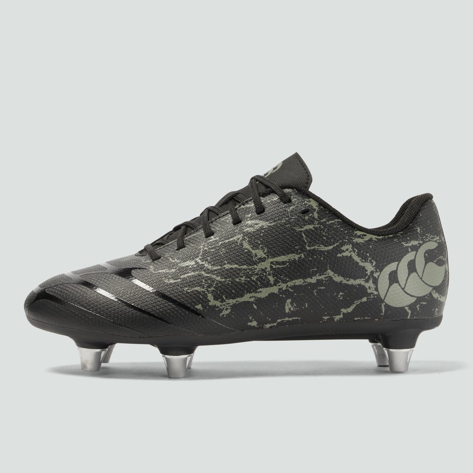 Junior Unisex Phoenix Team Soft Ground Boots Black/Grey