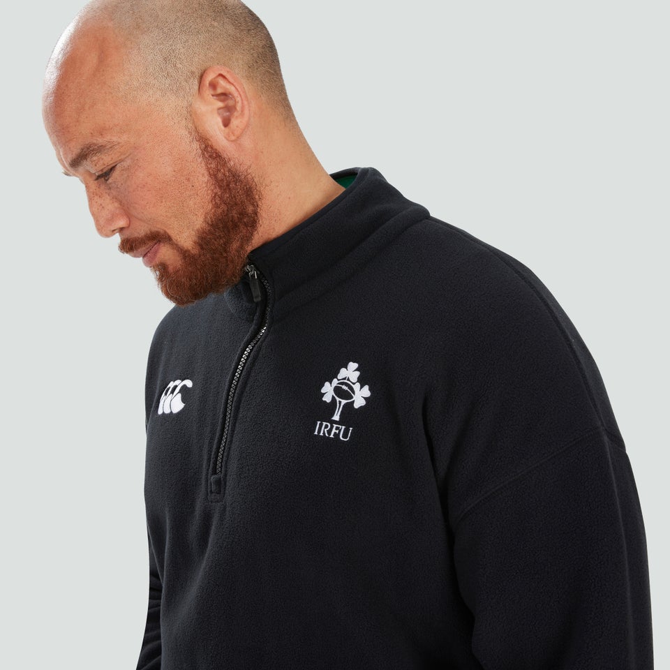 Adult Unisex Ireland Retro Fleece Black/Green