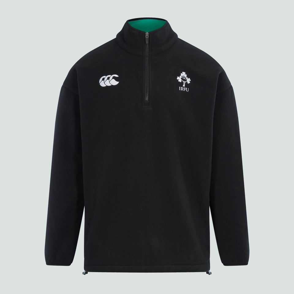 Adult Unisex Ireland Retro Fleece Black/Green