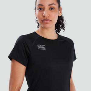 Womens Vapodri Super Light Tee Black/Grey