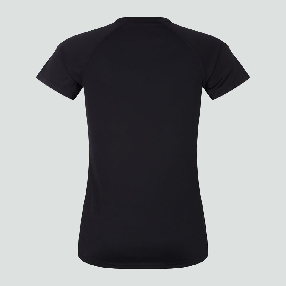 Womens Vapodri Super Light Tee Black/Grey