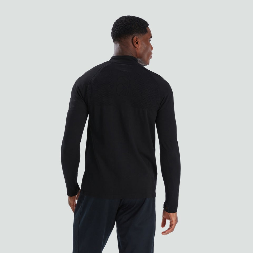 CANTERBURY SEAMLESS 1ST LAYER AM BLK/GRY
