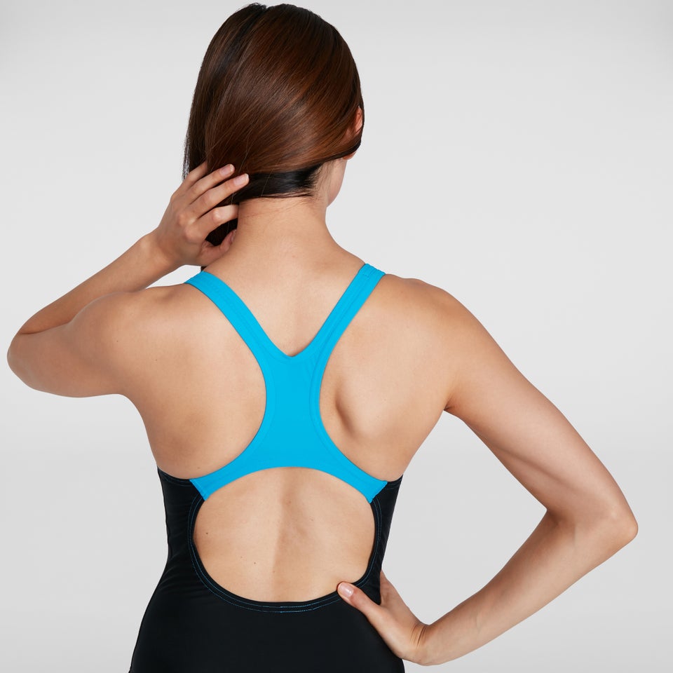 Maillot de bain Femme Medley Logo Medalist noir/bleu