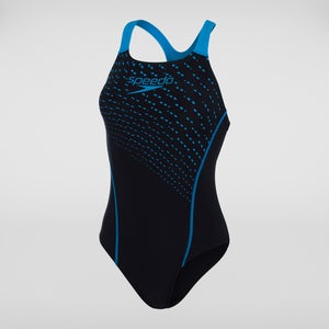 Maillot de bain Femme Medley Logo Medalist noir/bleu