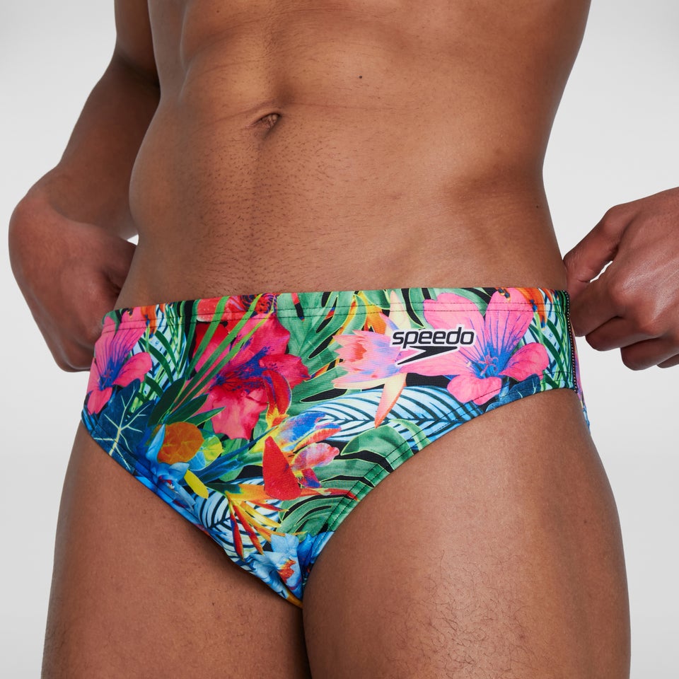 Escape 5 cm Badehose Blau/Rot für Herren