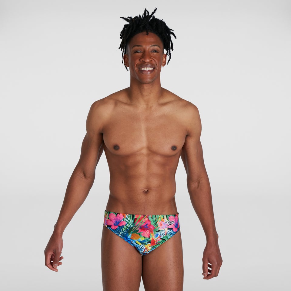 Escape 5 cm Badehose Blau/Rot für Herren