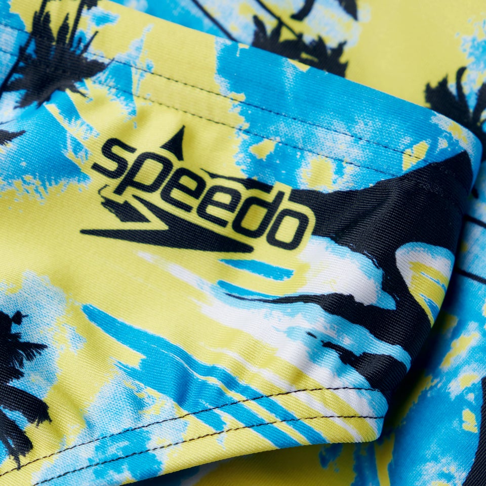 Slip de bain Homme Escape 5 cm jaune/bleu