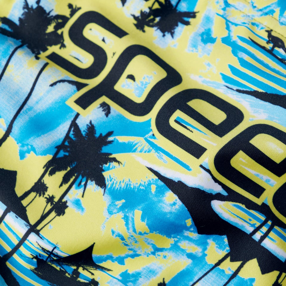 Slip de bain Homme Escape 5 cm jaune/bleu