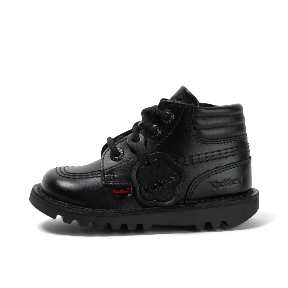 Infant Boys Kick Hi Padded Leather Black