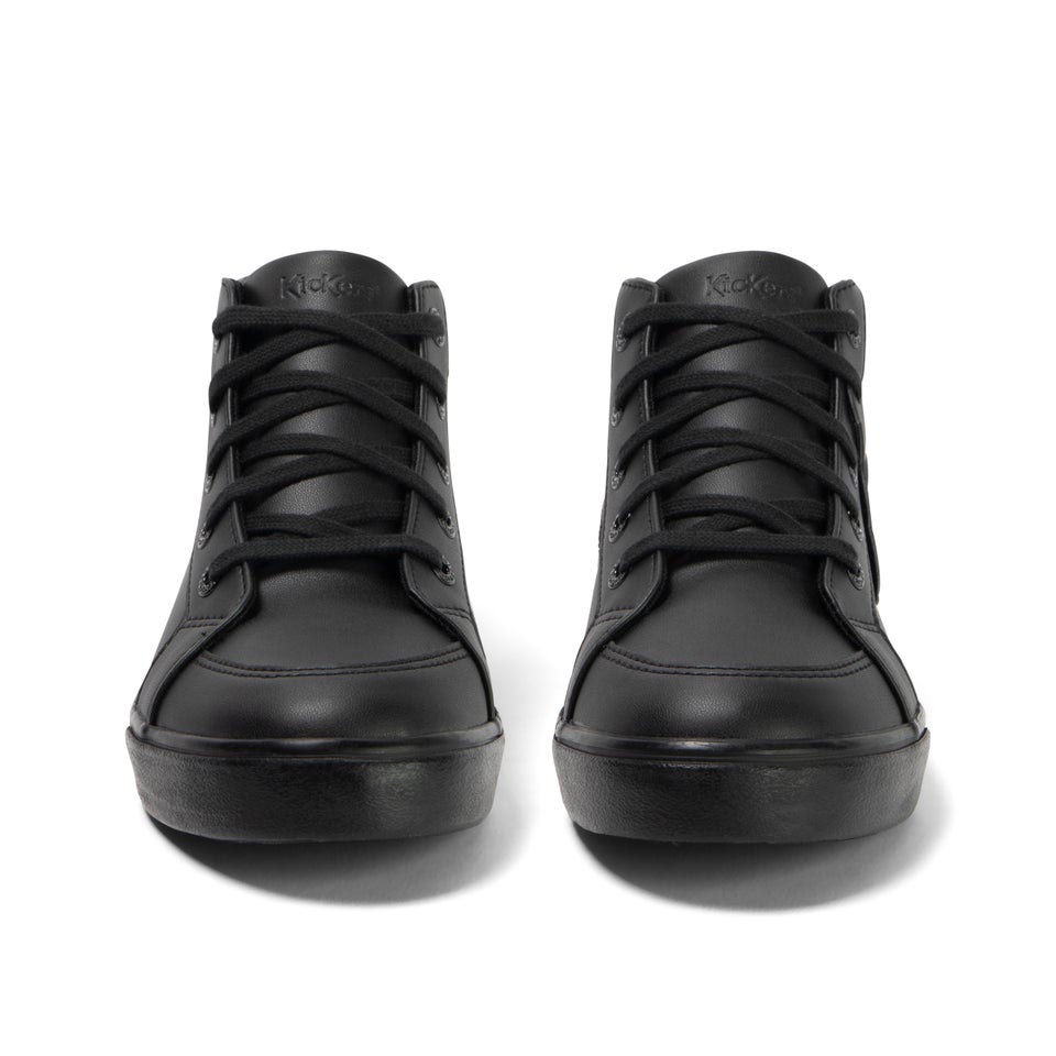 Youth Unisex Tovni Hi Leather Alternative Black