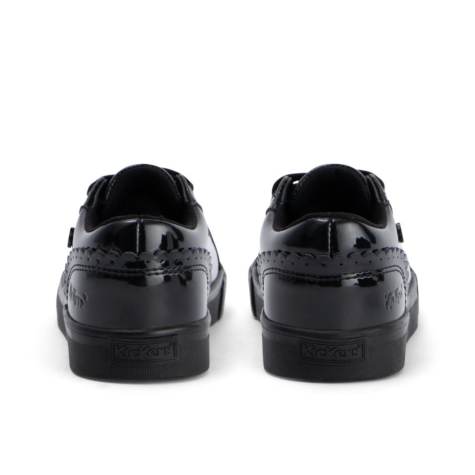 Junior Girls Tovni Lo Bloom Patent Leather Black