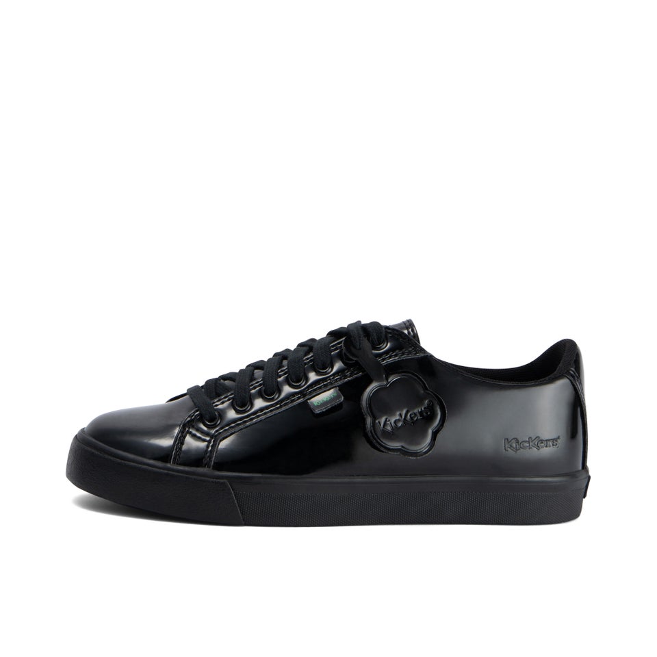 Adult Womens Tovni Lacer Leather Alternative Patent Leather Black