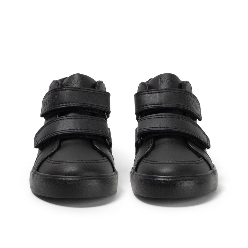 Infant Unisex Tovni Hi Vel Leather Alternative Black