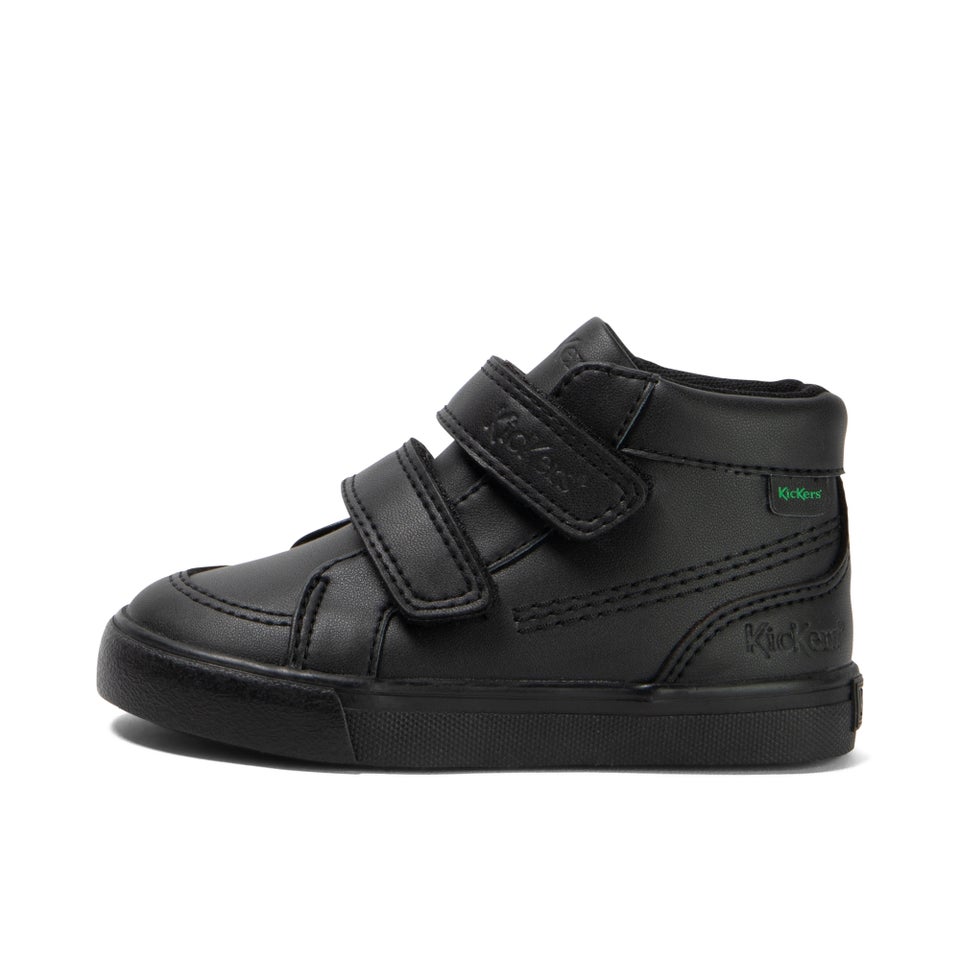 Infant Unisex Tovni Hi Vel Leather Alternative Black